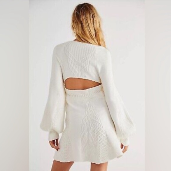 Free People Cream Knit Dress - Picture 3 of 7